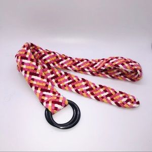 Pink sherbet braided belt